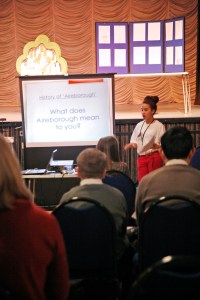 Natasha Pickard, presents the research results. 