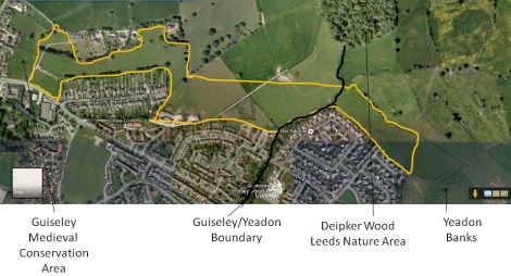 Urban extension from Wills Gill to Yeadon Banks. Does this merge settlements? Is this an encroachment of the countryside? You decide