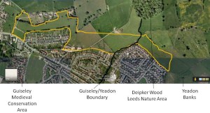 Urban extension from Wills Gill to Yeadon Banks. Does this merge settlements? Is this an encroachment of the countryside? You decide