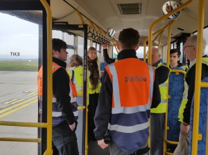 Personal trip around the Airport for Ann North and her family